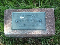 Gravsten Christiana Christensen